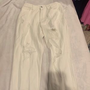 White Ripped Jeans